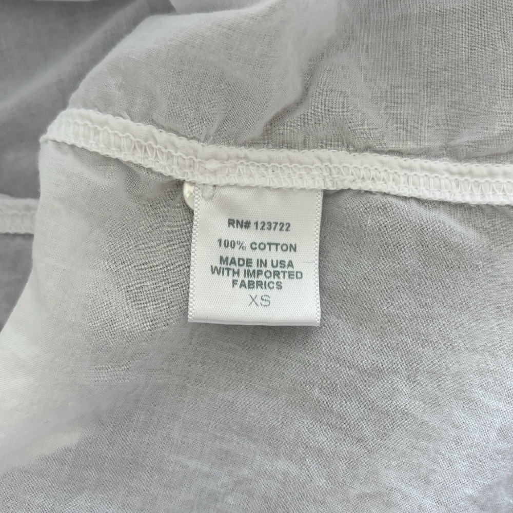 Xirena Beau Cotton Poplin Shirt Womens XS White Oversized Boyfriend Classic - Picture 12 of 14